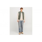 Jack And Jones Jjmac Light Bodywarmer Μπουφάν Αμάνικο Ανδρικό (12268820 AGAVE GREEN-ICEBERG)