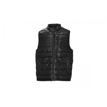 Jack & Jones Jjmac Light Bodywarmer Ανδρικό Αμάνικο Μπουφάν Μαύρο