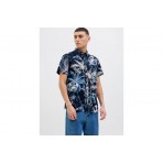 Jack & Jones Hawaii Aop Ανδρικό Κοντομάνικο Πουκάμισο Πολύχρωμο