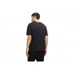 Jack & Jones Jjtaka Ανδρικό Κοντομάνικο T-Shirt Μαύρο