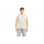 Jack & Jones Jjtaka Ανδρικό Κοντομάνικο T-Shirt Μπεζ