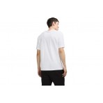 Jack & Jones Jjtaka Ανδρικό Κοντομάνικο T-Shirt Λευκό