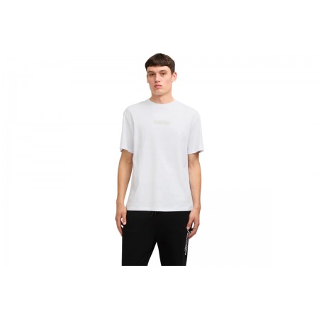 Jack & Jones Jjtaka Ανδρικό Κοντομάνικο T-Shirt Λευκό