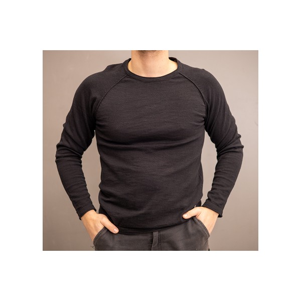 Jack And Jones Jjebreeze Knit Crew Neck Sn Μπλούζα Με Λαιμόκοψη Ανδρική (12269654 BLACK)