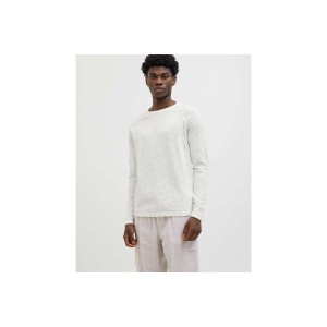 Jack And Jones Jjebreeze Knit Crew Neck Sn Μπλούζα Με Λαιμόκοψη Ανδρική (12269654 CLOUD DANCER)