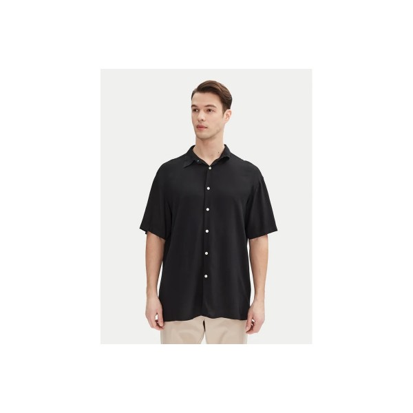 Jack And Jones Jorjoshua Viscose Πουκάμισο Κοντομάνικο Ανδρικό (12271078 BLACK)