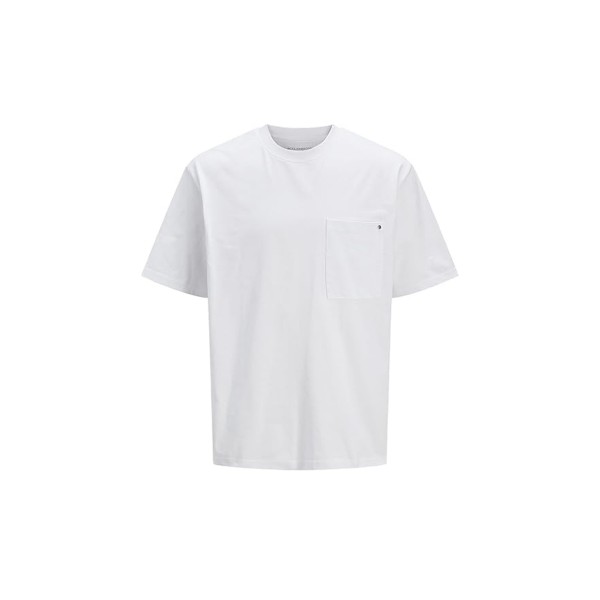 Jack And Jones Jcoconcrete Pocket T-Shirt Ανδρικό (12273073 BRIGHT WHITE)