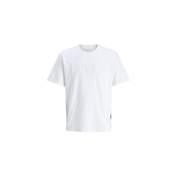 Jack And Jones Jcopacer Print Ss Crew Neck T-Shirt Ανδρικό (12273295 BRIGHT WHITE)