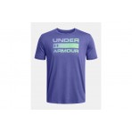 Under Armour Team Issue Wordmark Ανδρικό Κοντομάνικο T-Shirt Μωβ