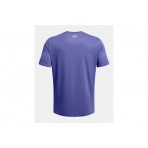 Under Armour Team Issue Wordmark Ανδρικό Κοντομάνικο T-Shirt Μωβ