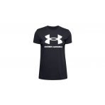 Under Armour Sportstyle Logo Γυναικείο Κοντομάνικο T-Shirt Μαύρο, Λευκό