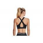 Under Armour Crossback Mid Bra Γυναικείο Μπουστάκι Μαύρο