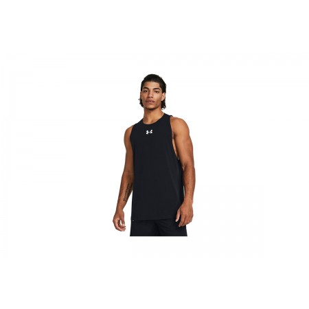 Under Armour Baseline Cotton Tank Ανδρική Αμάνικη Μπλούζα Μαύρη