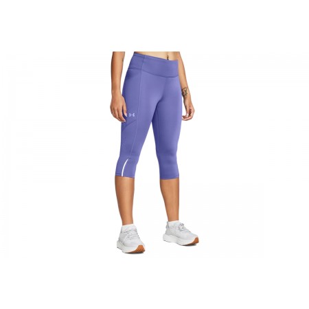 Under Armour Fly Fast Capris Γυναικείο Κολάν Κάπρι Μωβ