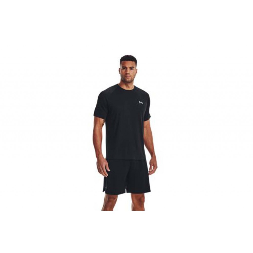 Under Armour Tech Reflective Αθλητικό Ανδρικό T-shirt Πράσινο με Λογότυπο  1377054-722