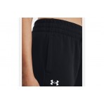 Under Armour Rival Fleece Γυναικείο Παντελόνι Φόρμας Μαύρο