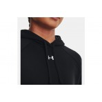 Under Armour Rival Fleece Γυναικείο Φούτερ με Κουκούλα Μαύρο