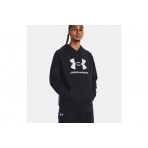 Under Armour Rival Fleece Logo Ανδρικό Φούτερ με Κουκούλα Μαύρο