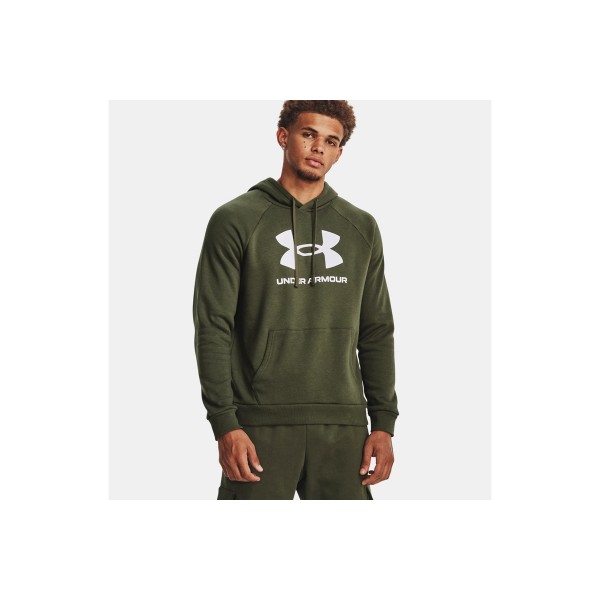 Under Armour Rival Fleece Logo Hoodie Ανδρικό (1379758 390)