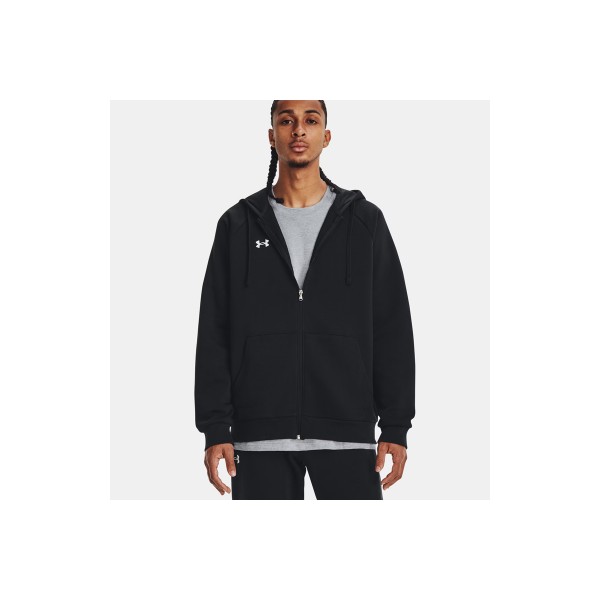 Under Armour Rival Fleece Fz Hoodie Ζακέτα Βαμβακερή Ανδρική (1379767 001)