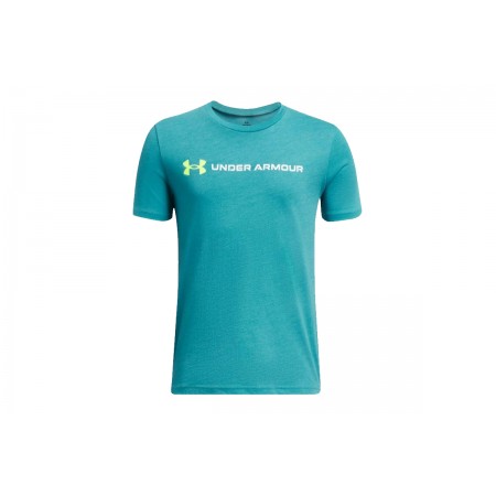 Under Armour B Logo Wordmark Παιδικό Κοντομάνικο T-Shirt Άκουα