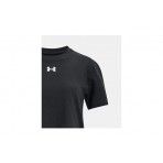 Under Armour Sportstyle Logo Κοντομάνικη Crop Top Μπλούζα Μαύρη