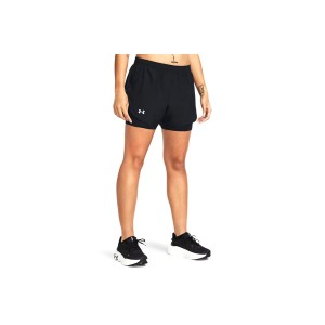 Under Armour Fly By 2-In-1 Shorts Σορτς Με Εσωτερικό Κολάν Γυναικείο (1382440 001)