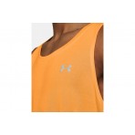 Under Armour Launch Singlet Ανδρική Αμάνικη Μπλούζα Πορτοκαλί