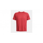 Under Armour Tech Textured Ανδρικό Κοντομάνικο T-Shirt Κόκκινο