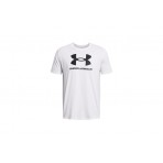 Under Armour Logo Ανδρικό Κοντομάνικο T-Shirt Λευκό