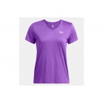 Under Armour Tech Γυναικείο Κοντομάνικο T-Shirt με V Λαιμόκοψη Μωβ