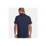 Under Armour Icon Polo Ανδρικό Κοντομάνικο T-Shirt Polo Μπλε Σκούρο