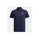 Under Armour Icon Polo Ανδρικό Κοντομάνικο T-Shirt Polo Μπλε Σκούρο