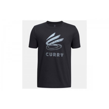 Under Armour Curry Logo Ανδρικό Κοντομάνικο T-Shirt Λευκό