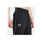 Under Armour Icon Fleece Ανδρικό Παντελόνι Φόρμας Μαύρο