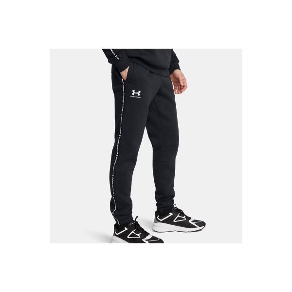 Under Armour Icon Fleece Jgr Taping Παντελόνι Φόρμας Ανδρικό (1389358 001)