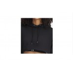 Under Armour Icon Terry Γυναικείο Crop Hoodie Μαύρο