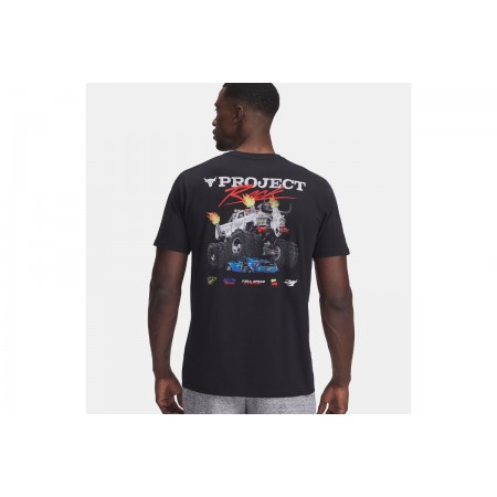 Under Armour Project Rock Truck Ανδρικό Κοντομάνικο T-Shirt Μαύρο