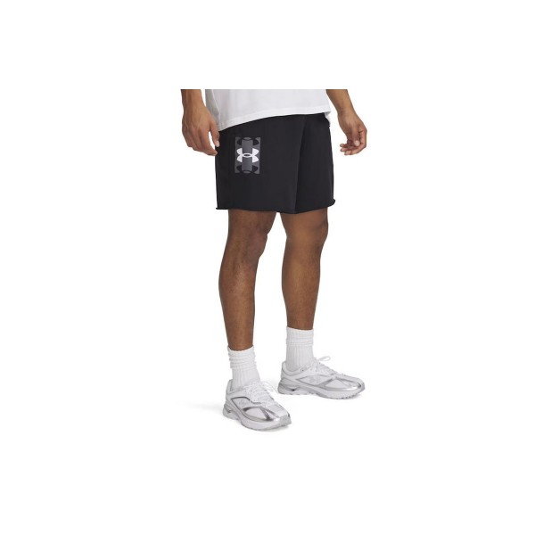 Under Armour Rival Terry Logo 8 In Short Βερμούδα Αθλητική Ανδρική (1390147 001)