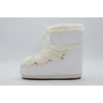 Moon Boot Icon Low Faux Fur Γυναικείες Μπότες Λευκές