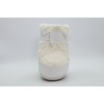 Moon Boot Icon Low Faux Fur Γυναικείες Μπότες Λευκές