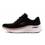 Skechers Glow The Distance Sneakers Μαύρα, Ροζ, Εκρού