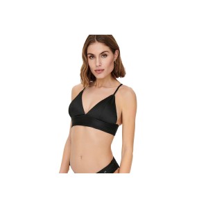 Only Onlbobby Life Rib Bikini Top Μαγιό Bikini Top Γυναικείο (15223709 BLACK)