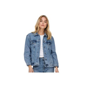 Only Onlekat Life Ls Ovs Μπουφάν Τζιν Γυναικείο (15248786 MEDIUM BLUE DENIM)