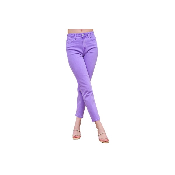 Only Onlemily Hw Straight Ank Col Pnt Παντελόνι Τζιν Γυναικείο (15252531 PAISLEY PURPLE)