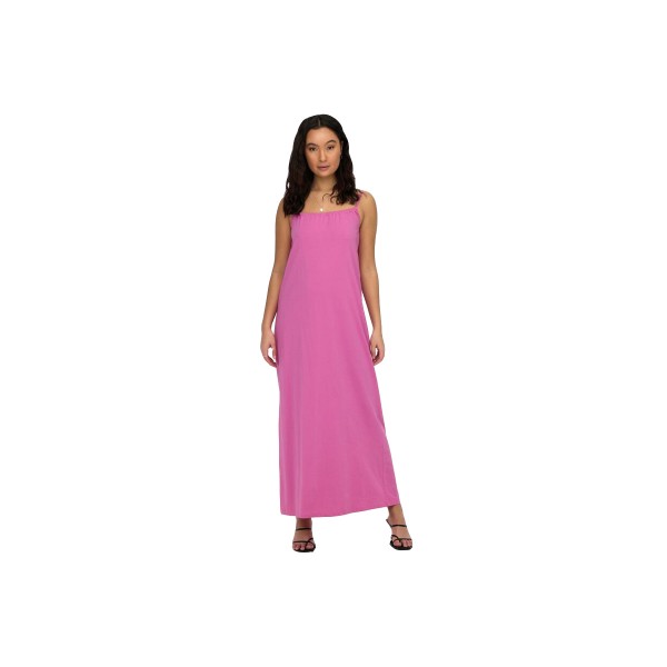 Only Onlmay Singlet Long Dress Jrs Φόρεμα Maxi Με Τιράντα (15257482 SUPER PINK)