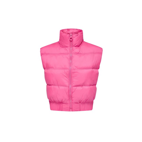 Only Carol Short Puffer Waistcoat Bf Otw Μπουφάν Αμάνικο (15271103 AZAELA PINK)