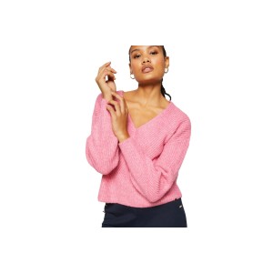 Only Onlallie Life Ls V-Neck Pullover Knt Μπλούζα Πλεκτή (15274969 AZALEA PINK)