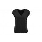 Only Onlfree S-S Modal V-Neck Top Jrs Noos T-Shirt Γυναικείο (15287041 BLACK)