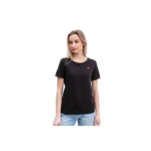 Only Onlmaria S-S Heart Top Jrs T-Shirt Γυναικείο (15288289 BLACK-HEART)